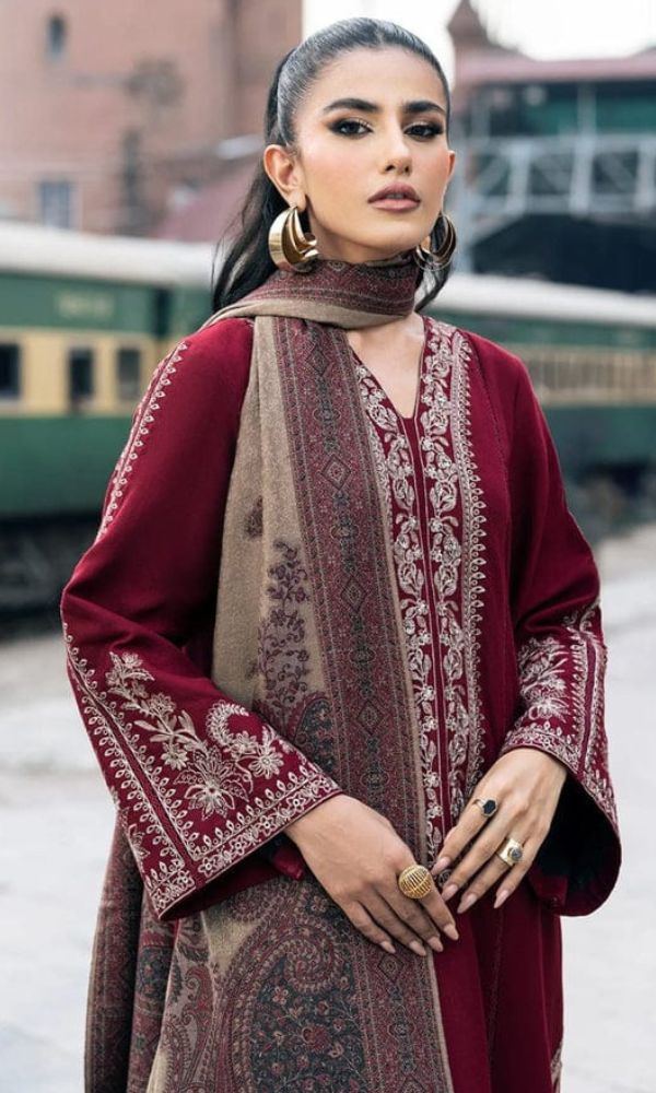 DHANAK 3PC EMBROIDERED
